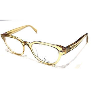 Seraphin Maddox 8836 Unisex Yellow Crystal Oval Eyeglasses 51-20 140 Japan New